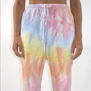 Brown Dyed Girl tie dye sweatpants